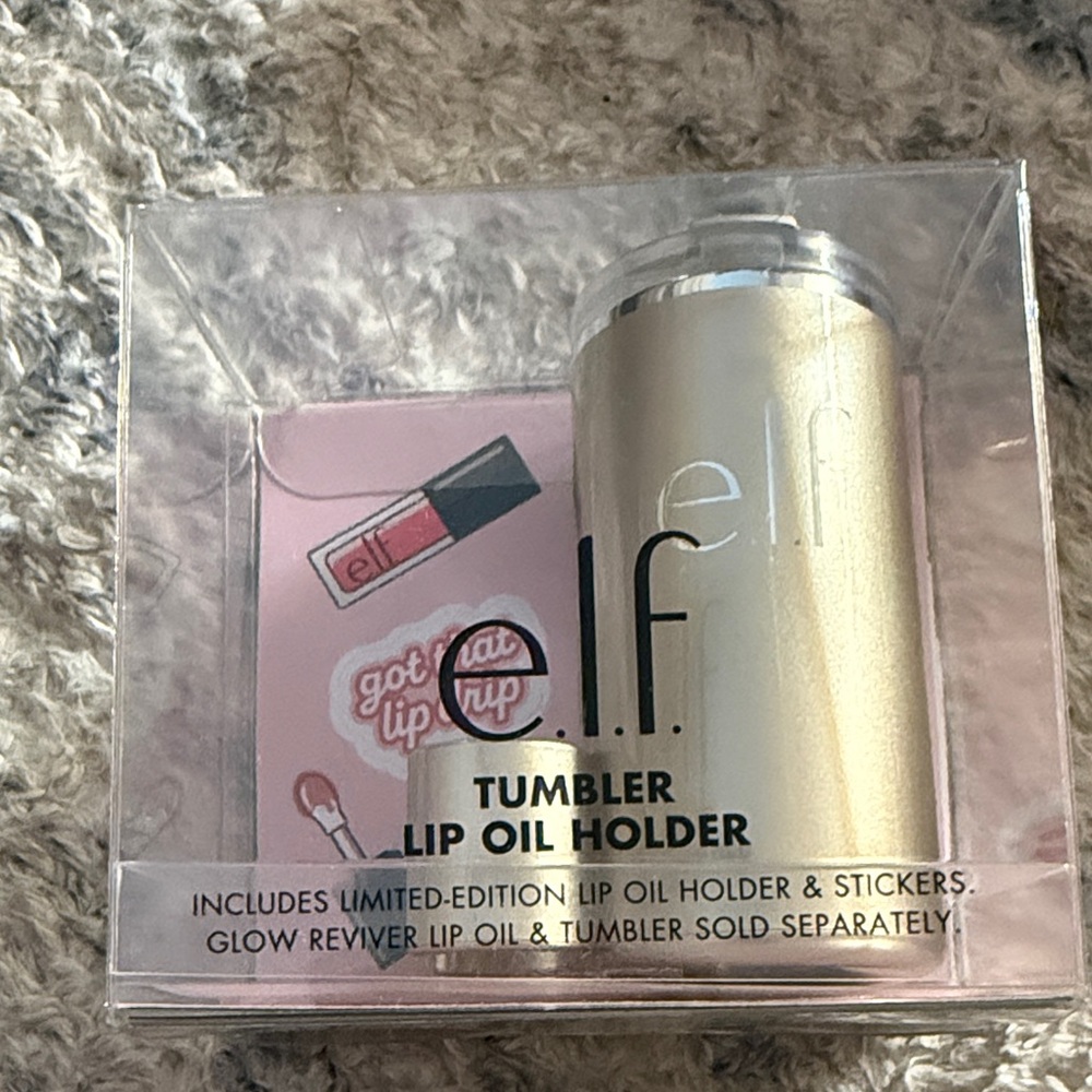 ELF Tumbler Lip Oil Holder - Metallic Gold
